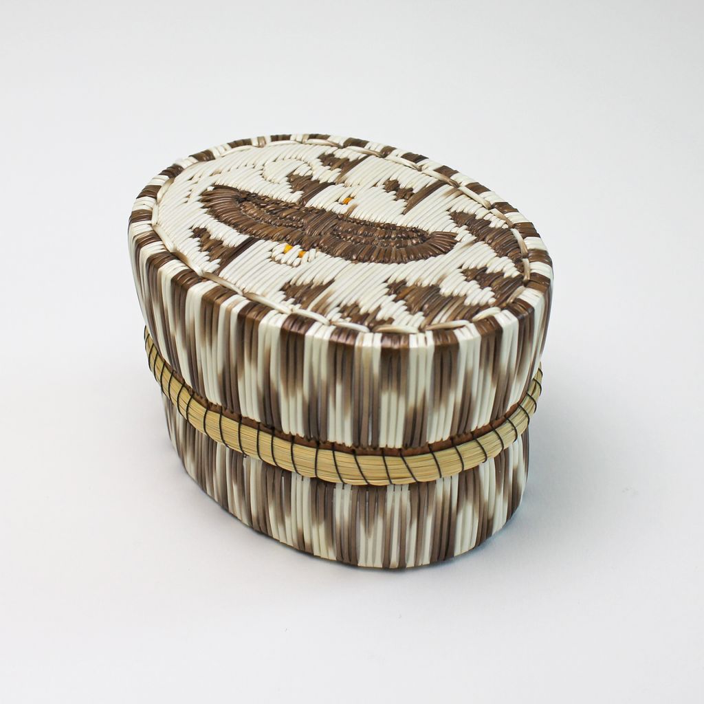 Porcupine Quill Oval Box