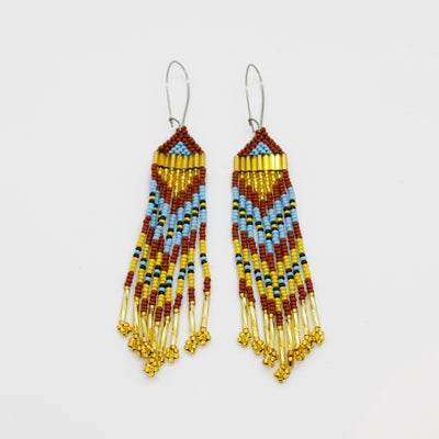 Earrings matching Chief Sitting Bull’s Headdress