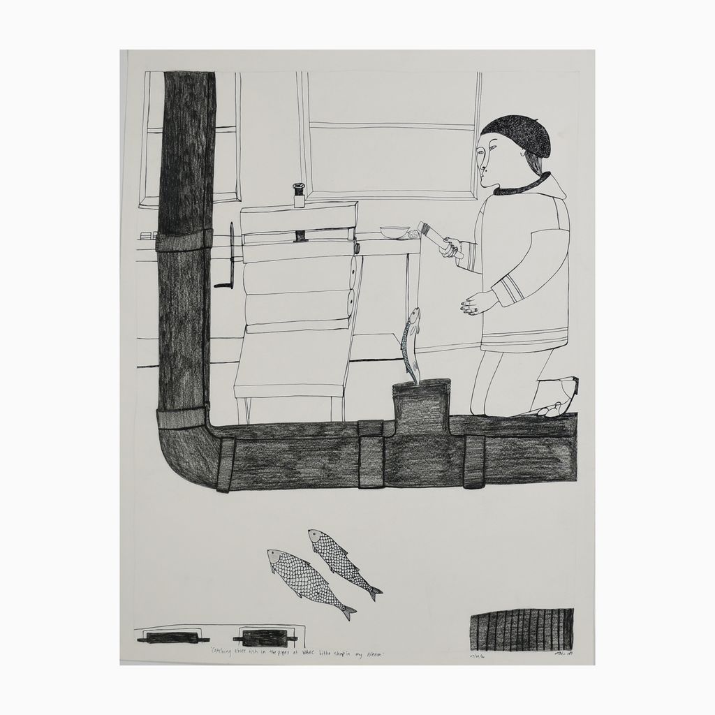 Catching Three Fish in the Pipes at WBEC Litho Shop in My Dream