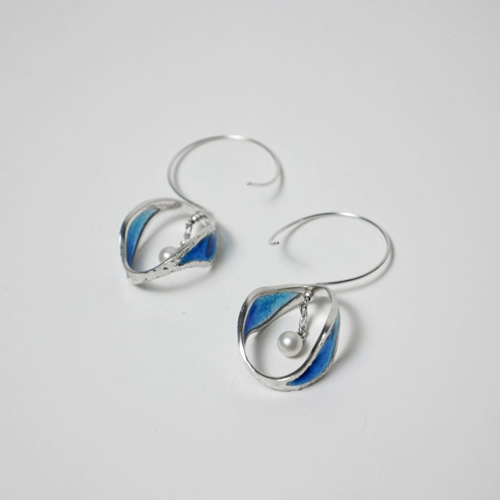 Peacock Continuant Earrings