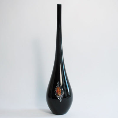 Vase figue noir avec pépins orange