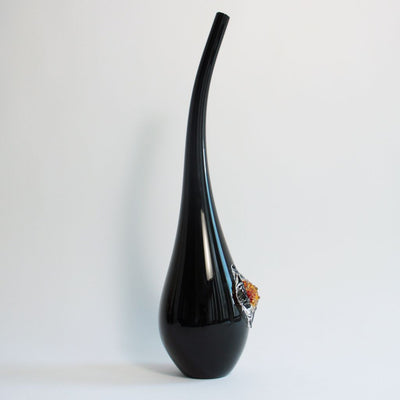 Vase figue noir avec pépins orange