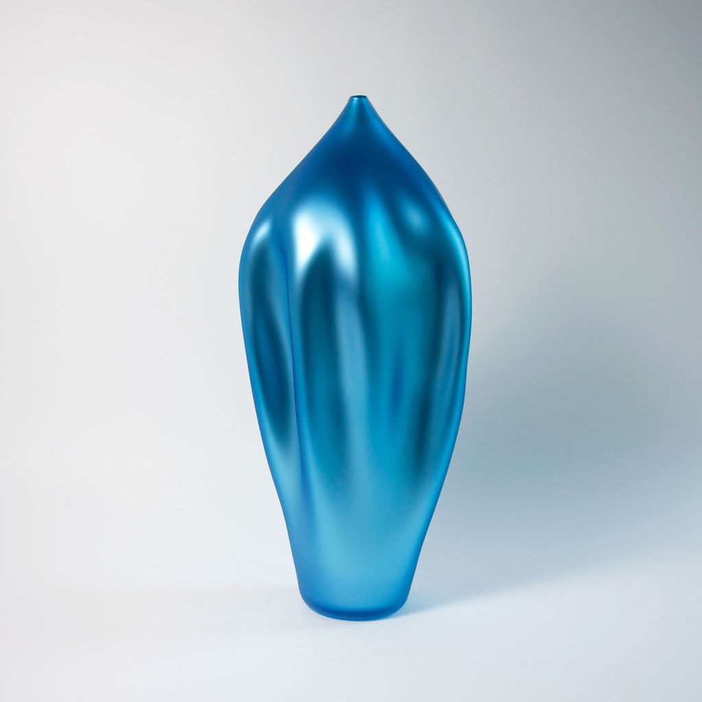 Vase amorphe bleu