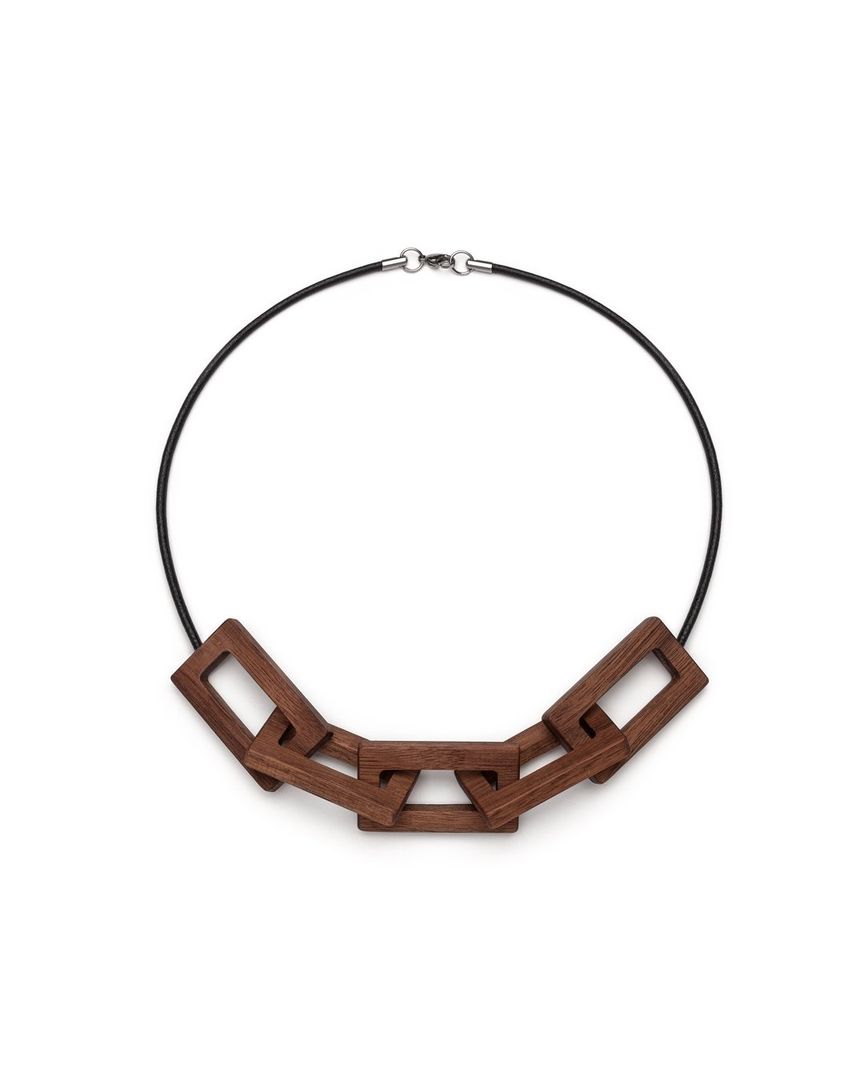 Closed Circle Wooden Chain (Walnut)