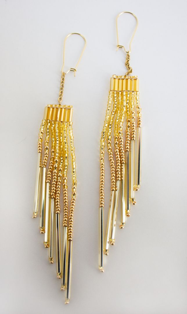 Medium Signature Gold Chain Earrings