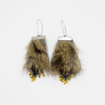 Fur drop dark brown