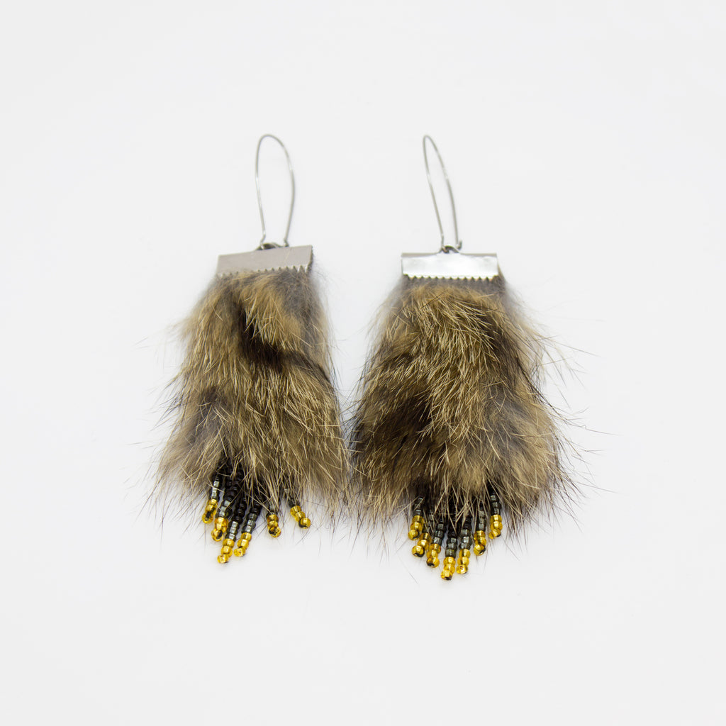 Fur drop dark brown