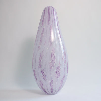 Vase bulle blanc et violet