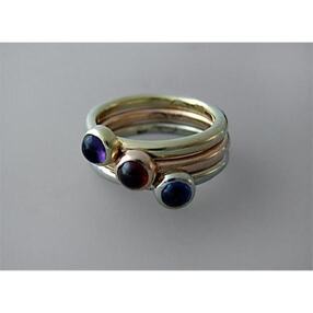 3 Rings in 3 Colours of Gold