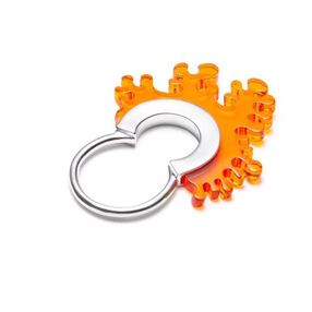 Bague / pendentif orange (collection Corail)