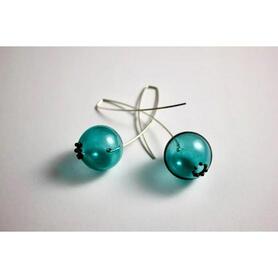Boucles d'oreille OUPS (aqua)