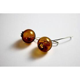 Boucles d'oreilles OUPS (brun)