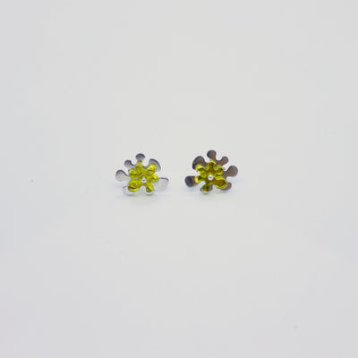 Boucles d'oreilles ''stud'' jaunes (collection Funky Obsession)