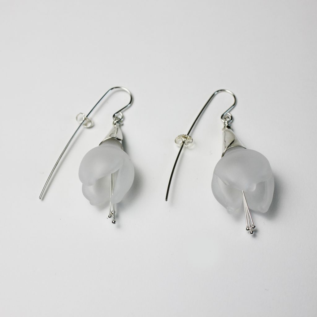 Lily earrings (silver)
