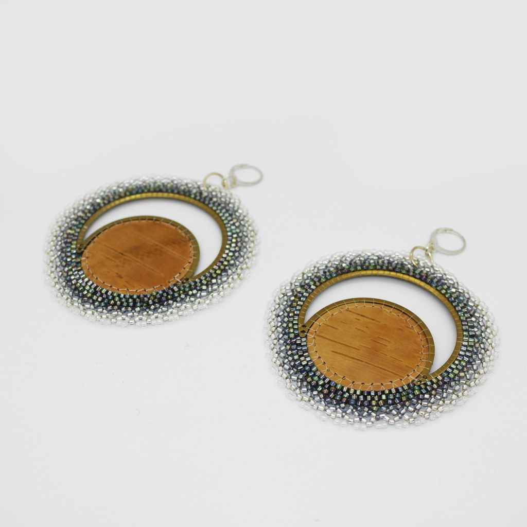 Wiigwaas Silver Circle Earrings