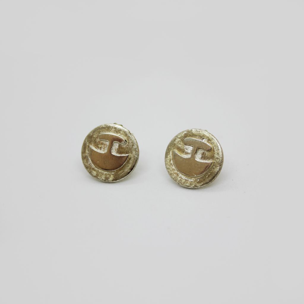 Silver Circle Ulu Stud Earrings