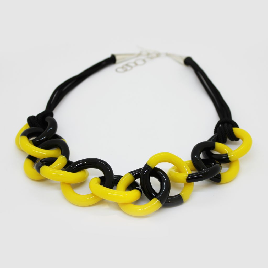 Two-tone Necklace (Yellow and Black)
