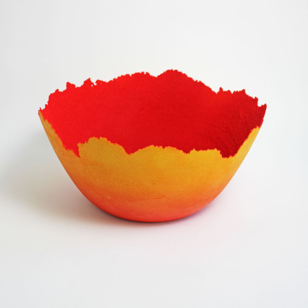 Medium Red and Orange Bowl
