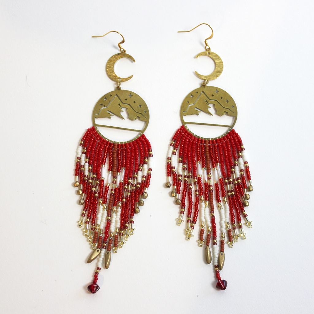 Red Luns Earrings