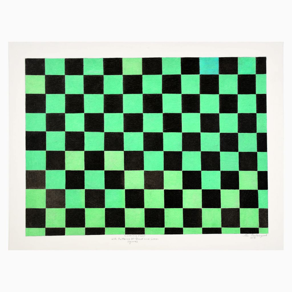 Covering Floor with Patterns of Black and Green Squares