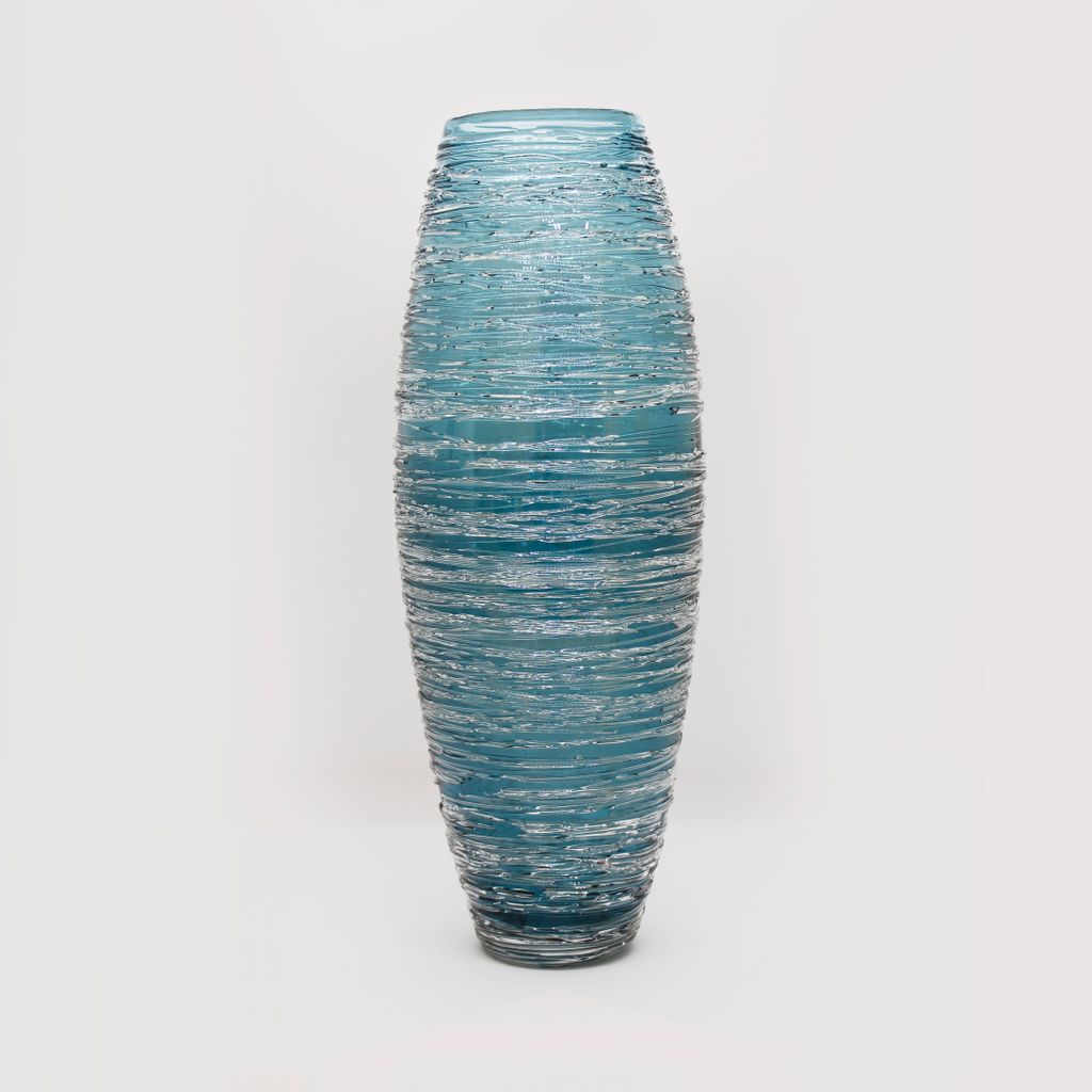 Gossamer Steel Blue Vase (Medium)