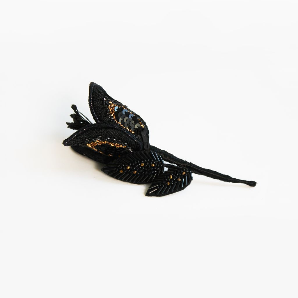 Fleur brodée: tulipe