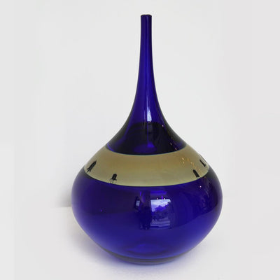Vase château d'eau bleu