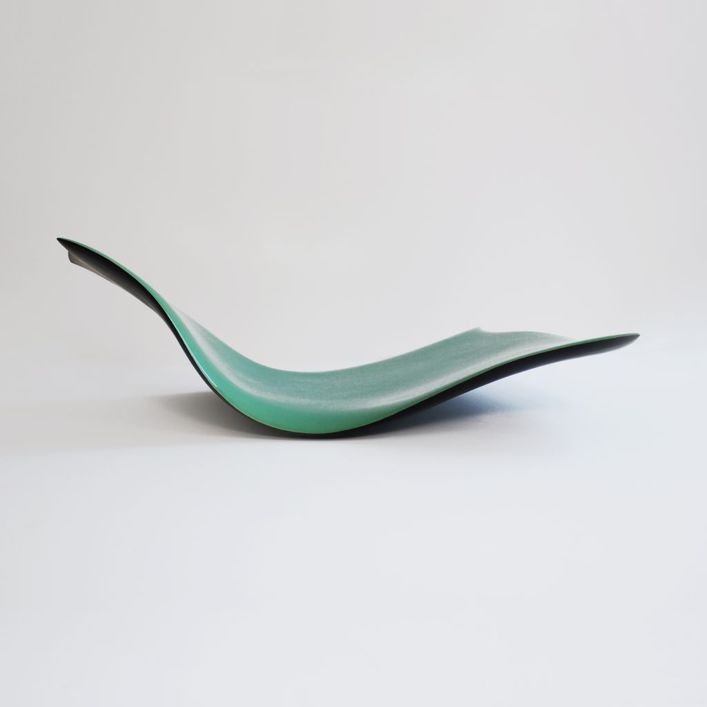Turquoise Curved Plane