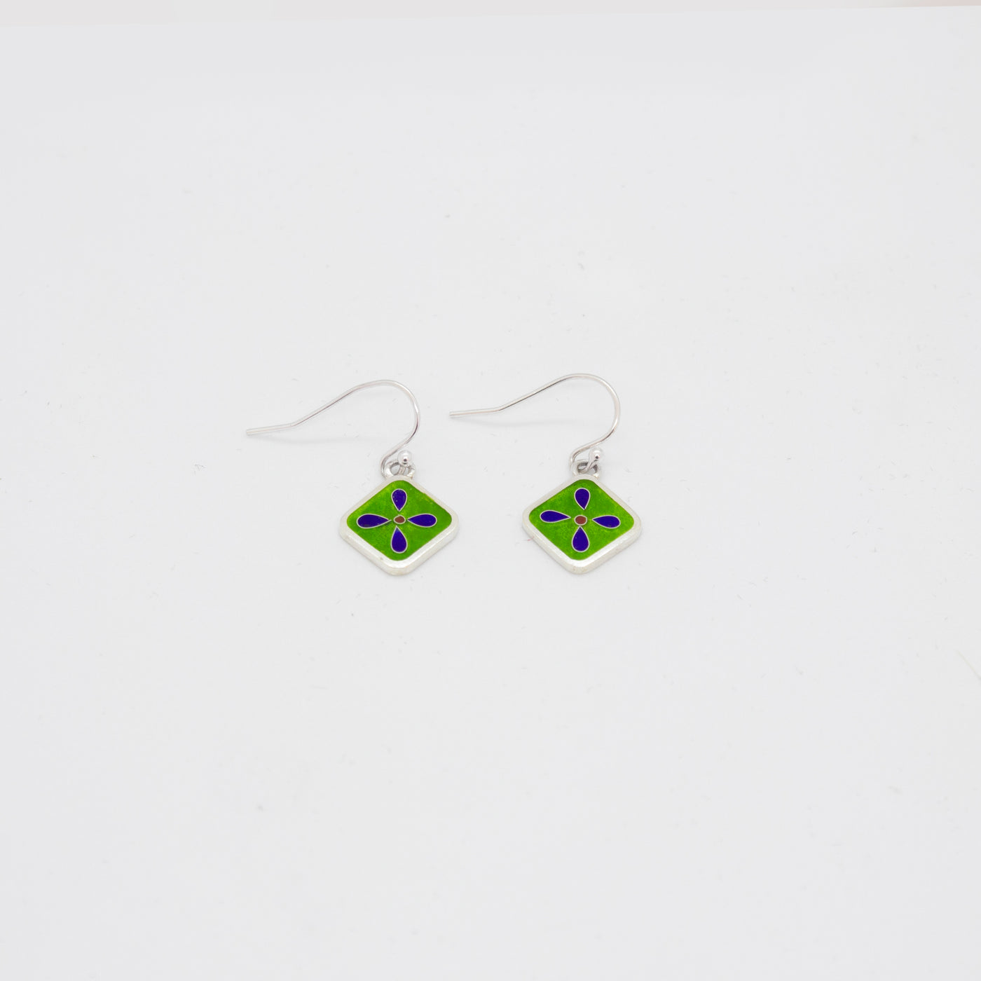 Boucles d'oreilles fleuries vertes, 2019 - La Guilde