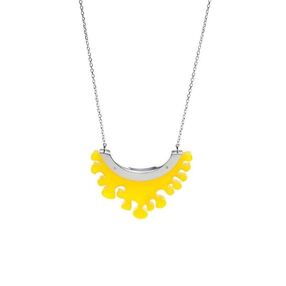 Grand pendentif courbé jaune