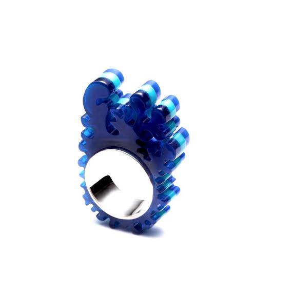 Bague trois bleus (collection Corail), 2019 - La Guilde