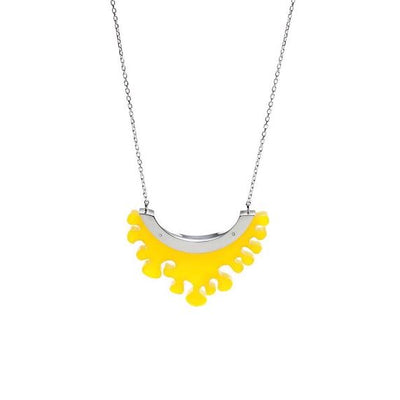 Grand pendentif courbé jaune (Collection Corail), 2019 - La Guilde
