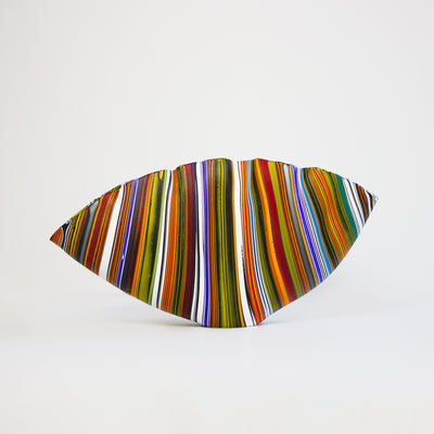 Bowl Form with Polychrome Stripes