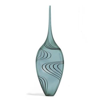 Vase Zig Zag gris
