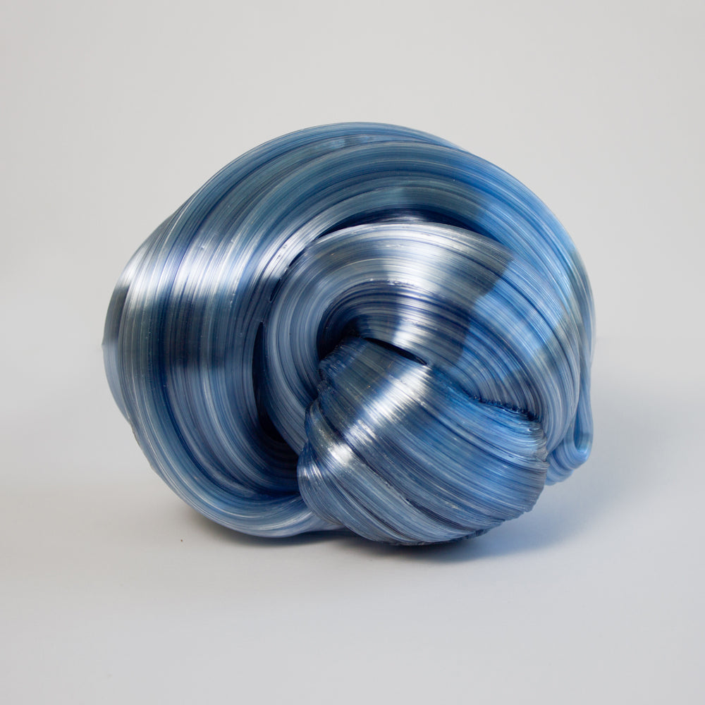 Blue Silk Sculpture